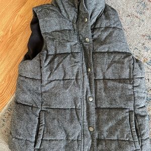 Tweed Gray Puffer Vest